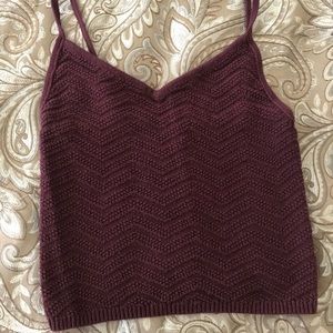 Pacsun patterned crop top